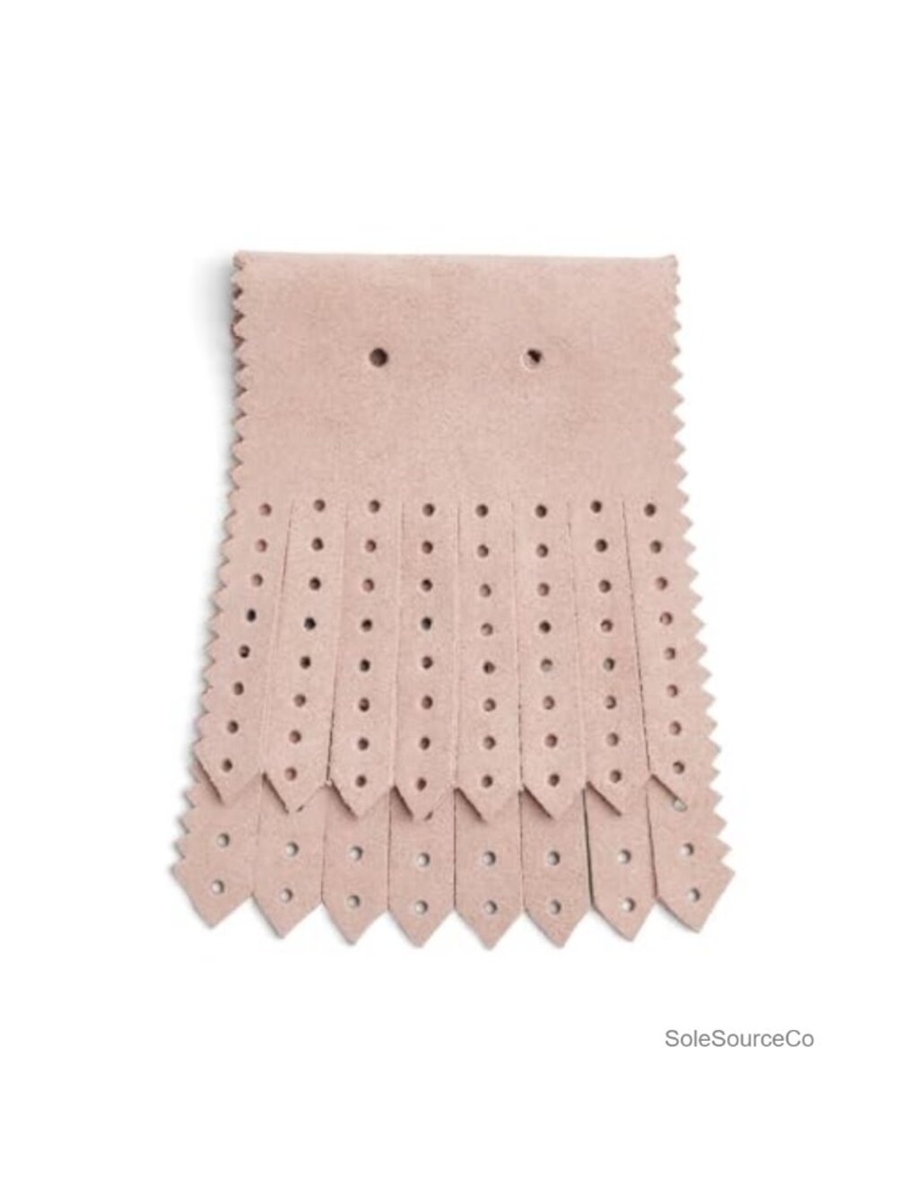 Perforated Leather Kiltie Shoe Topper for Golf Oxfords Loafers